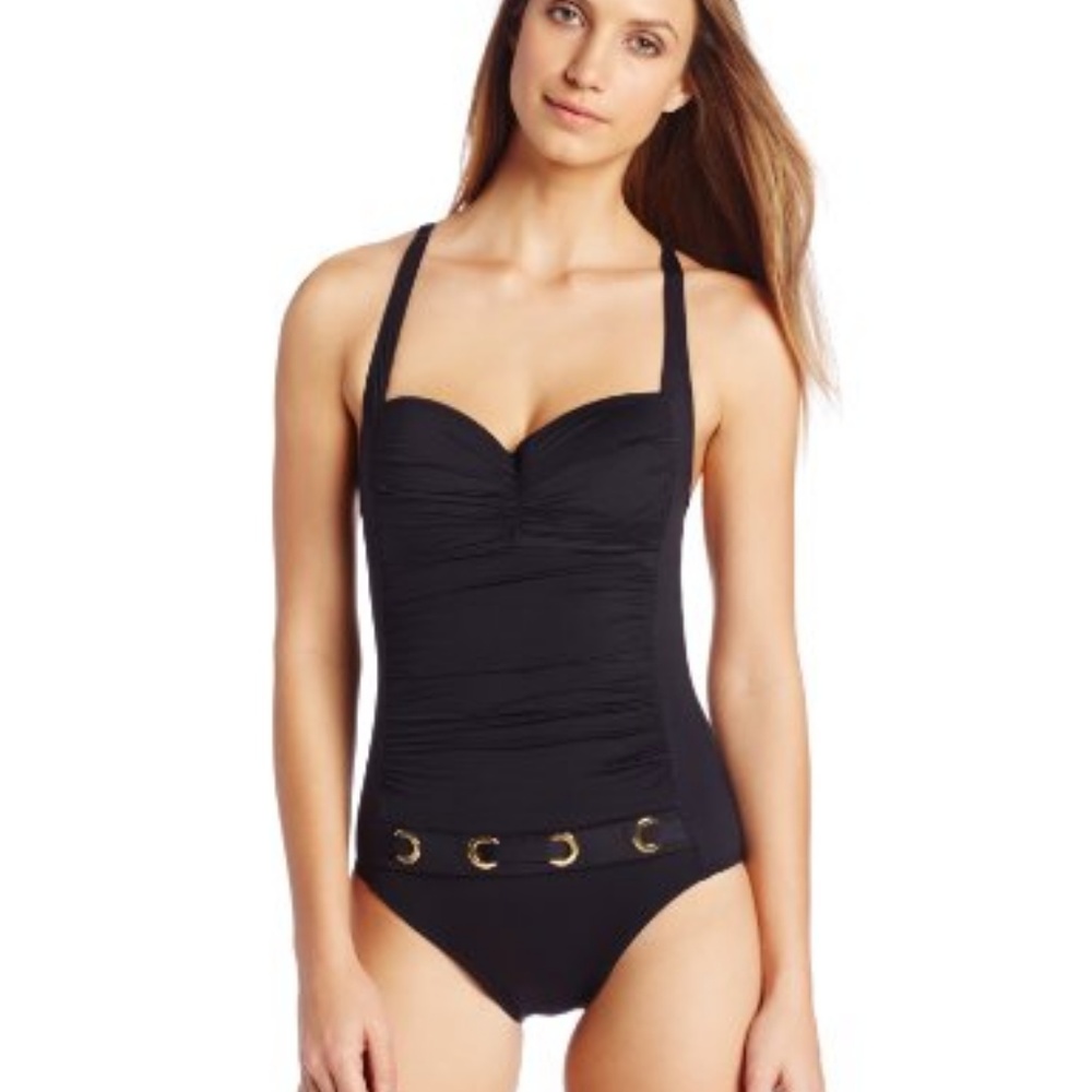 R Collection by Raisins Halter One Piece Swimsuit
